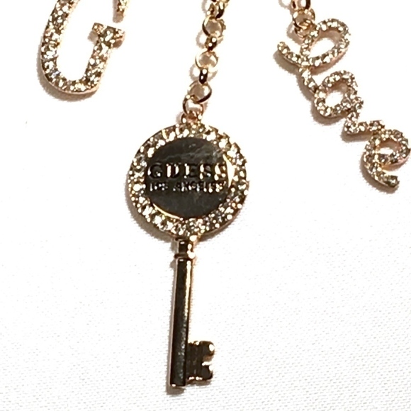 𝅺3/$29! GUESS Long Statement Necklace "LOVE" - Picture 7 of 8